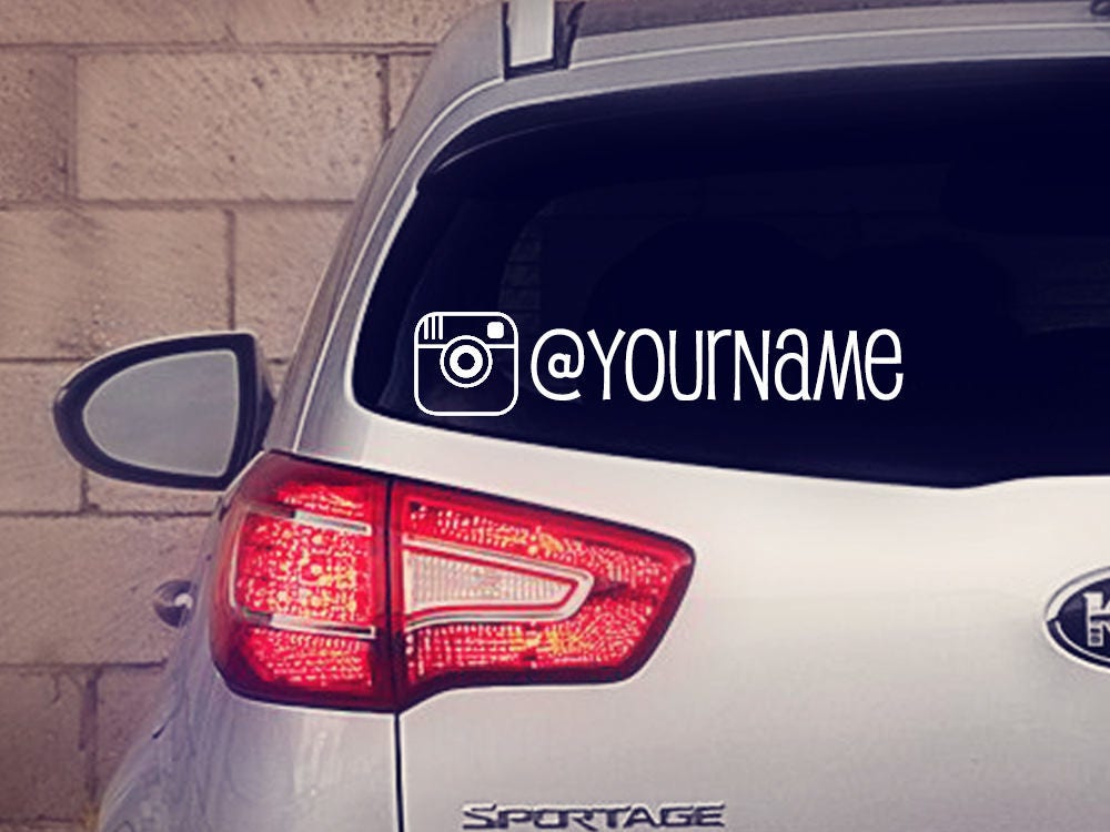 Instagram Business Decal Instagram Car Decal Car Ad Car