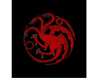 Machine Embroidery Design - Game of Thrones - Targaryen Dragon - 6 SIZES - Instant Download