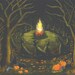 Halloween Cross Stitch Pattern "Halloween Bonfire'