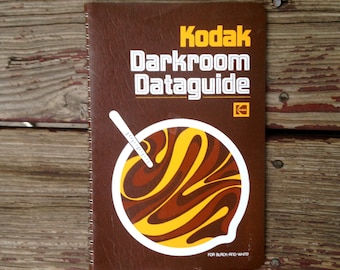 1970's Kodak Darkroom Dataguide for Black and White . Photography Book . 1977 Polaroid Developing . Reference Guide Student Teacher . Film