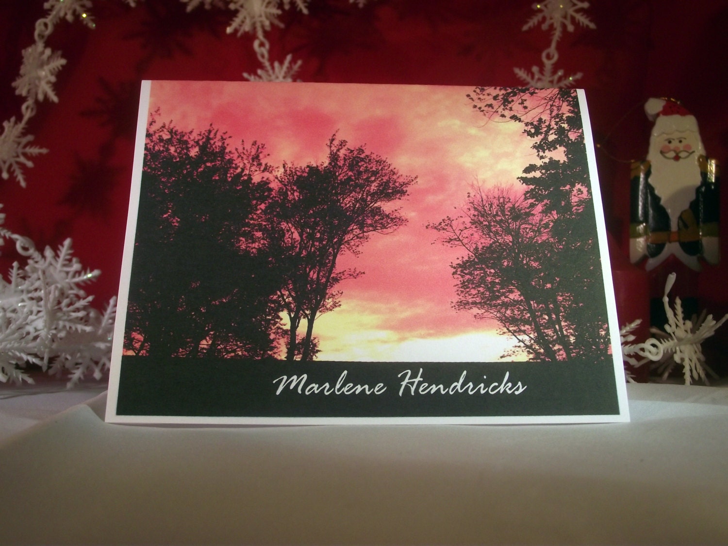 Personalized Folding Note Cards set of 10 with envelopes