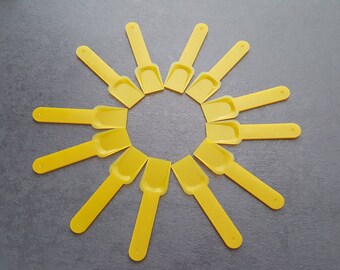 24 spoons plastic 65 x 18 mm, ice cream spoons, teaspoons hobby