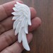 Excellent handmade carved wing, Seraphim, Single sided, Left Angel Wing, Jewelry making Supplies B8011