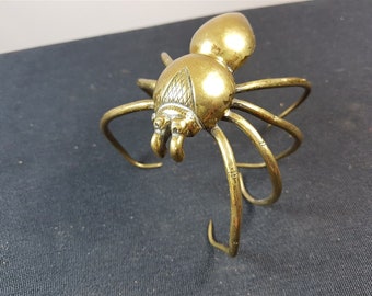Antique Spider Figurine Sculpture Victorian 1800's Brass