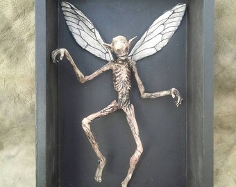 BIG framed Mummified Fairy / Deluxe OOAK
