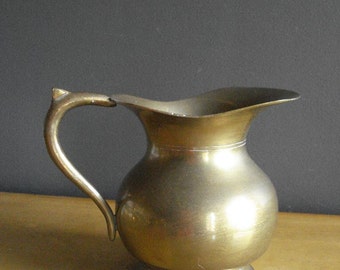 Champion Vessel III - Small Vintage Brass Water Pitcher