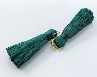 5pc, Medium British Racing Green, Brunswick Green Tassel, 33x10mm - TC-0003