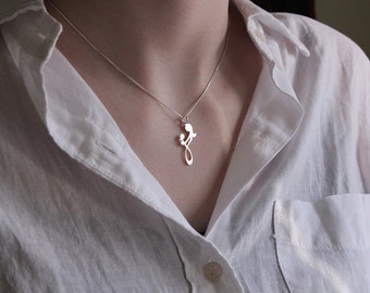 Sterling silver Mother and Child necklace Family pendent mother and baby necklace mothers day gift