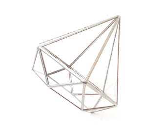 Tropfenform mittlere geometrische Glasterrarium / Handarbeit