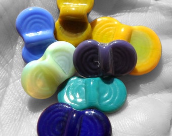 Wing Dings Mix Number 8- handmade lampwork glass winged beads