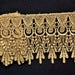 Gold Metallic Venise Lace, 4+1/4 inch wide selling by the yard