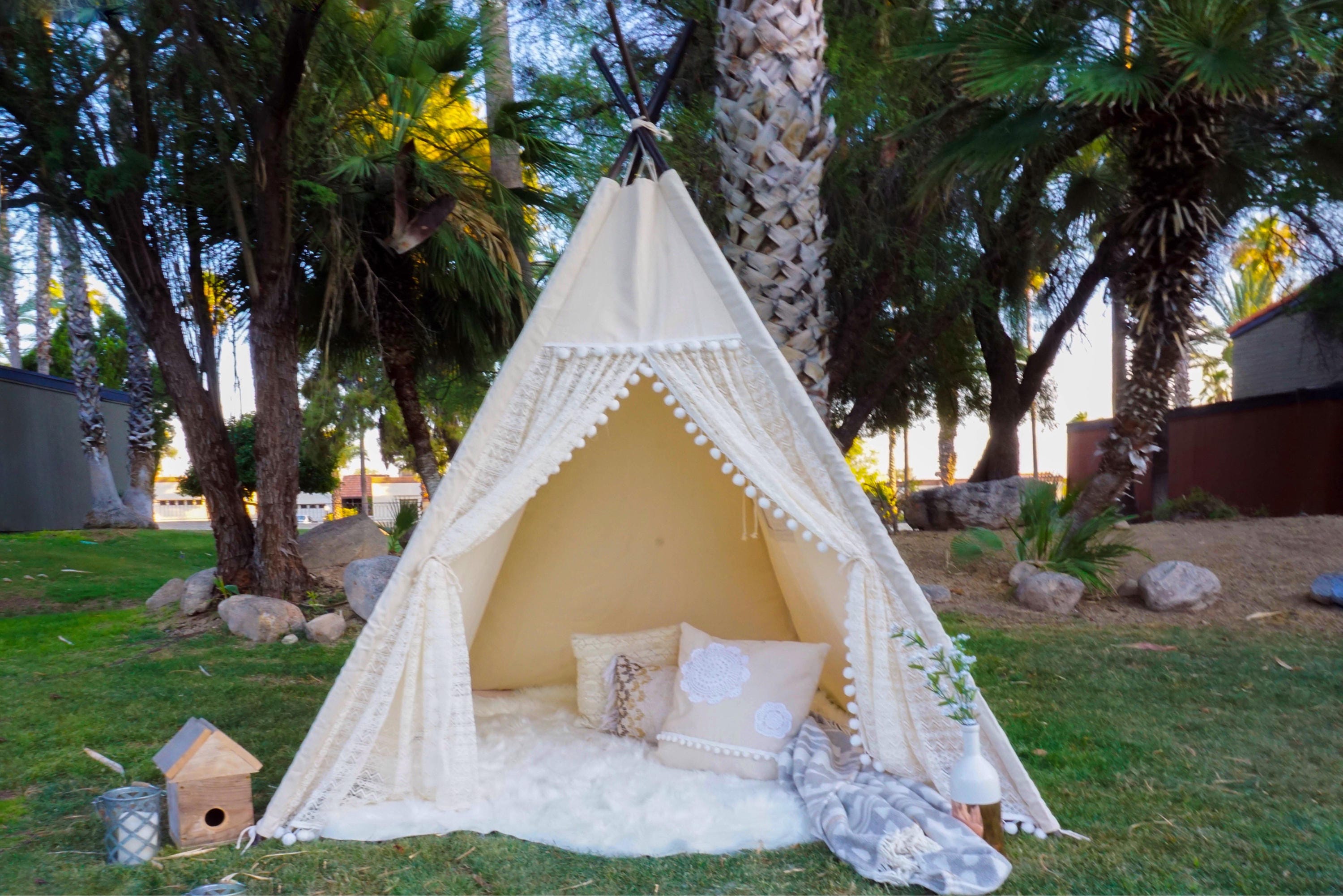 XL XXL pocahontas lace teepee 8ft kids Teepee large tipi Play