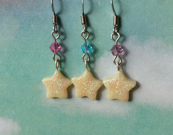 Starlight Star Earrings Glow in the Dark Jewelry Rave