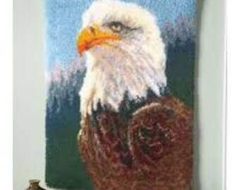 Eagle Latch Hook Wall Hanging