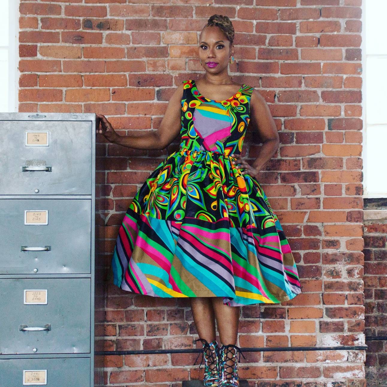 African Clothing: The Remix A Y A AfroBelle Dress made from