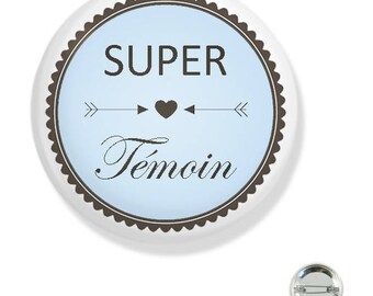 38MM badge / super blue