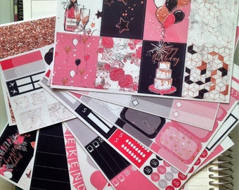 Happy Birthday **Deluxe Weekly Planner Sticker Kit**