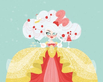 Marie Antoinette • Art • French • Queen • Illustration • Print • DesignedByShea