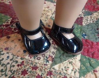 BLACK Mary Jane Doll Shoes for 18" Dolls- Fits American Girl Dolls