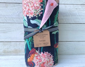 Unpaper towels, reusable paper towels, cloth paper towels, snapping paper towels - HYDRANGEA // Gift //Eco Friendly //