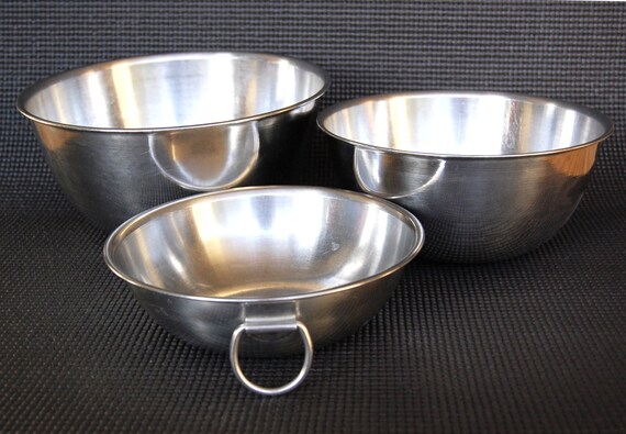 Lot of 3 Vintage EKCO Eterna Stainless Steel Mixing Bowls 1 Lot of 3 Vintage EKCO Eterna Stainless Steel Mixing Bowls 1