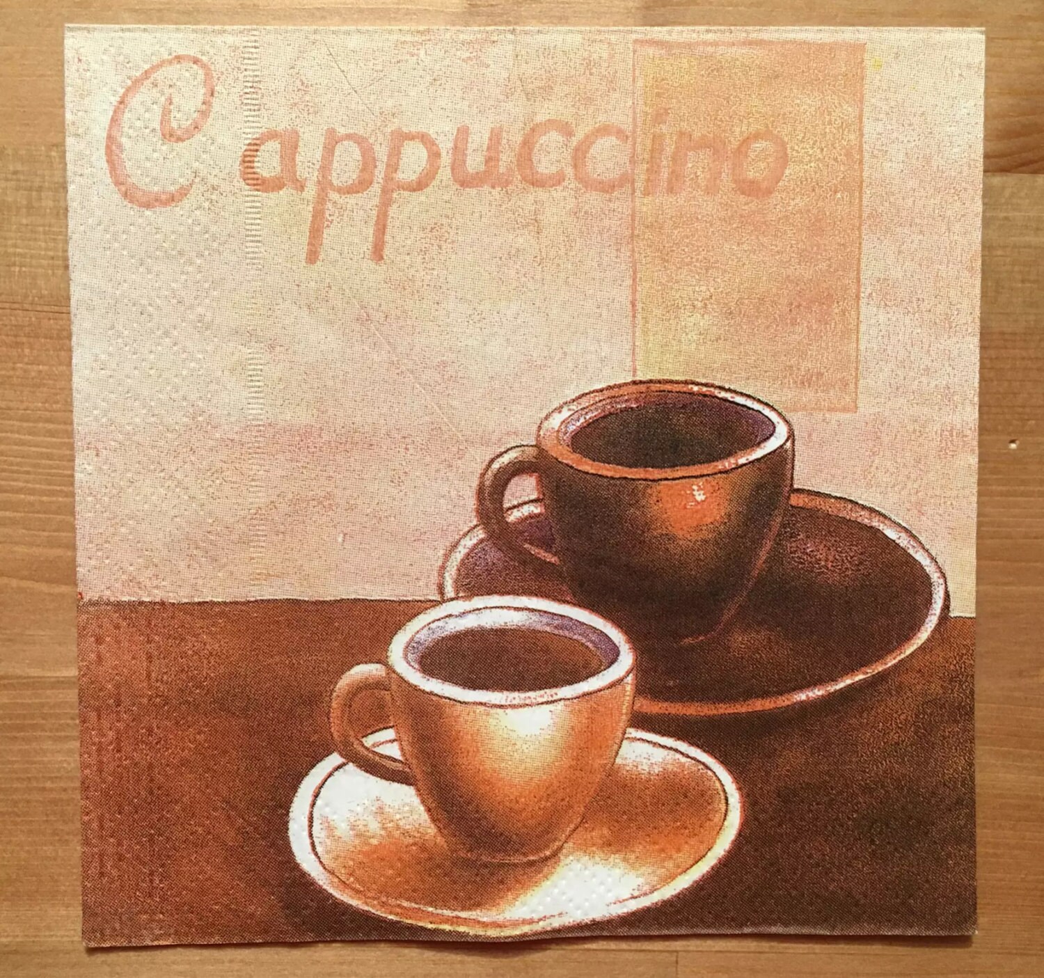 PN153. Coffee Paper Napkins for Decoupage Napkins with coffee