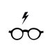 Harry Potter Glasses Temporary Tattoo Set of 2