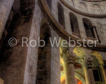 Church of the Holy Sepulchre 13, Jerusalem, 8x10 Fine Art HDR Israel Photo