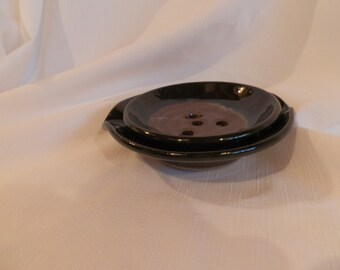 Maroon Draining Soap Dish