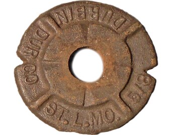 10 Aged Metal Washers, 2 3/8" diameter