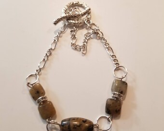Tan Jasper Braclet