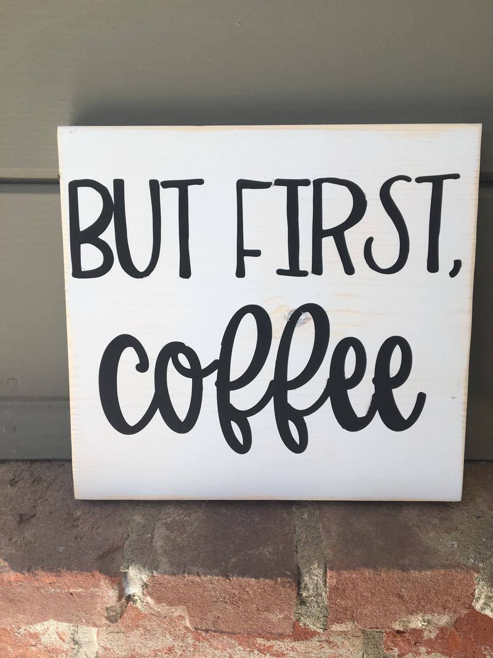 But First Coffee Wood Sign Coffee Wood Sign Wooden Sign