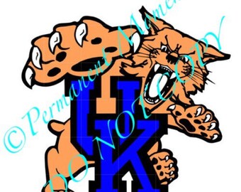 SVG STUDIO University of Kentucky Wildcats UK Scalable Vector Instant Download Commercial Use Cutting File Cricut Explore Silhouette Cameo