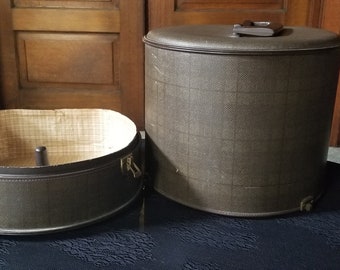 Vintage Wig Hat storage case