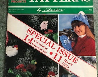 Crochet Patterns by Herrschners November and December 1990 Vol1 no 6