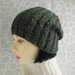 KNITTING PATTERN/ SEATTLE /Mans Slouch Beanie Knitting Pattern/ Easy Slouch Toque Pattern/ Knit in the Round/ Slouch Ribbed Beanie Pattern