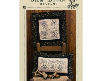 Trick or Treat Pumpkins Embroidery Pattern by Bird Brain Designs