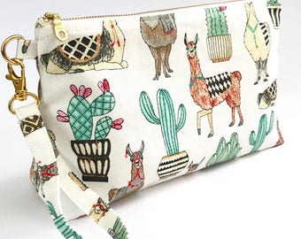 Llama Diaper Clutch - Llama Sling Clutch