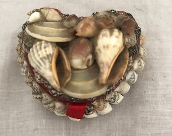 Vintage shell trinket box