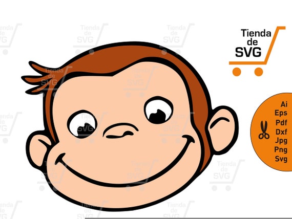 Download CURIOUS George svg file Monkey Faces svg Jorge el Curioso