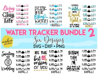 Water Tracker svg Bundle, Drink Your Effing Water svg, Water Intake svg, Water Bottle svg, Water Level Tracker svg, Water Measurements svg