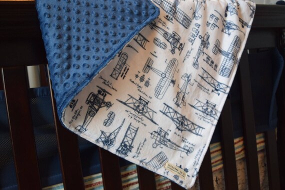 Airplane Crib Bedding Vintage Airplane Baby Child Toddler