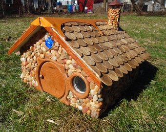 Garden House, Fairy House, Gnome House Lighted