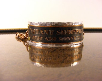 INSTANT SHOPPER..... Mixed Metal Bracelet Cuff with Chain