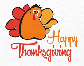 Turkey SVG, Thanksgiving SVG, Thanksgiving, Turkey Clipart, Turkey Feathers, Silhouette Cut Files, Cricut Cut Files