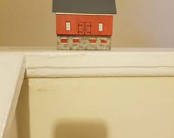 HO Scale Model Railroad Barn Building Complete Barn Building Handmade High Quality HO Scale Miniature Railroad Building