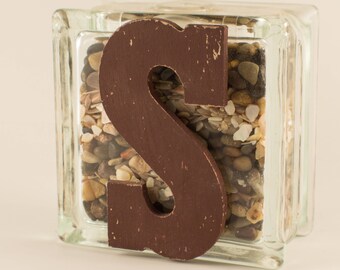 Personalized Letter Glass Block