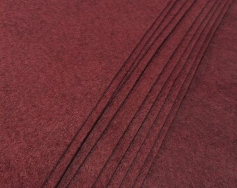 Felt Sheets, Victorian Rose Wool Felt, Merino Blend Wool Felt, Craft Felt, 12 X 18