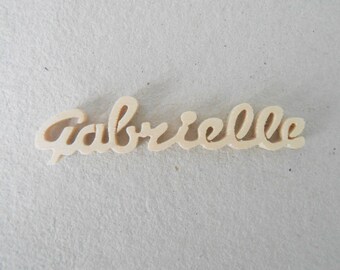 Mini name wooden "Gabrielle" 5.8 x 1.2 cm