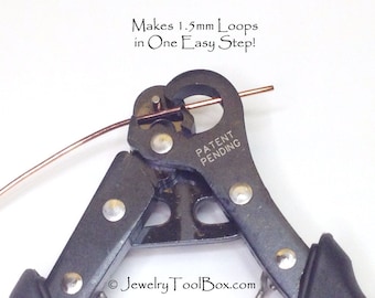 1 Step Looper, Loop Making Pliers, Make Your Own Eye Pins, 1.5mm Loops, Jewelry Making Pliers, Create and Trim Loops in One Easy Step, #1152